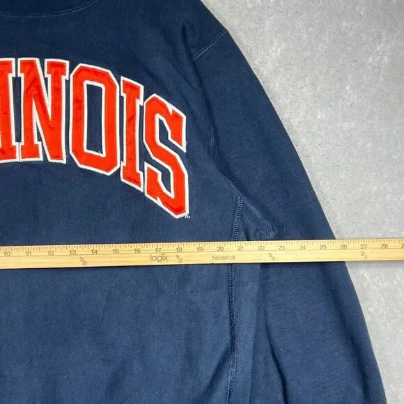 VTG 90s Champion Reverse Weave Illinois Fighting Illini Sweatshirt